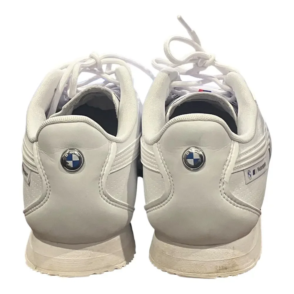Puma Men's BMW Motorsport x Roma Stradale Lace Up Sneakers White Size 9
